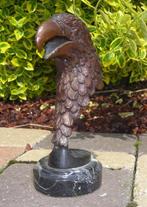 Tête d'aigle en bronze sur marbre, Antiquités & Art, Bronze, Enlèvement
