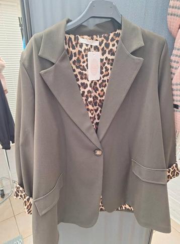 Blazer léopard, Enlèvement ou Envoi, Neuf, Taille 42/44 (L), Vert