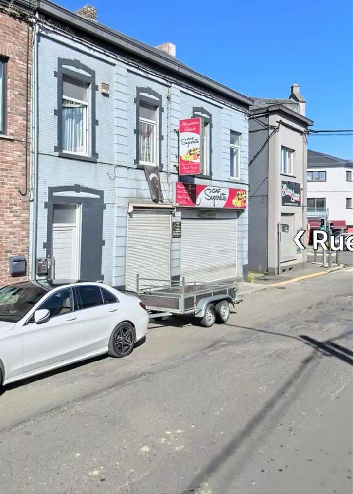 Rez de chaussée commercial, Immo, Huizen te huur, Charleroi, Benedenwoning, Direct bij eigenaar