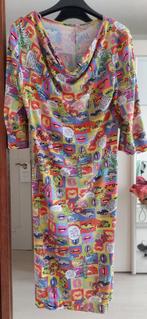 Robe glamour Pop art couleur BD lycra décolleté drapé S, Overige kleuren, ART, Ophalen of Verzenden, Zo goed als nieuw