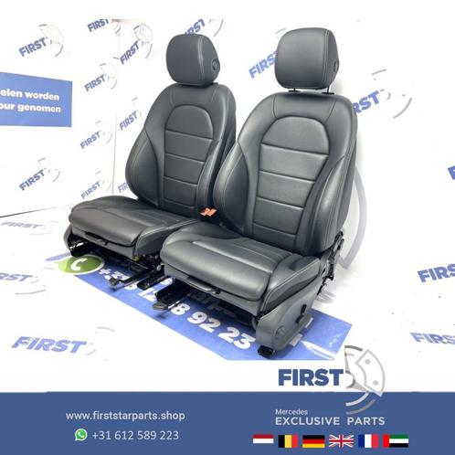 W205 AMG LINE INTERIEUR Mercedes C Klasse 2020 STOELEN Leder, Auto-onderdelen, Interieur en Bekleding, Mercedes-Benz, Gebruikt