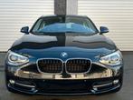 BMW 116i Sportline 73.000km/ navi/ led/ leder/ TOPSTAAT, Auto's, BMW, 1 Reeks, Zwart, 4 cilinders, Zwart