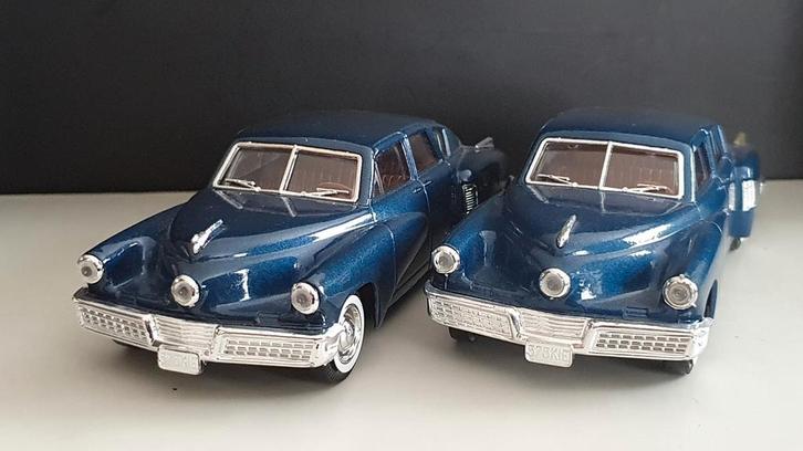 1/43 Tucker Torpedo 1948 blauw, Hobby en Vrije tijd, Modelauto's | 1:43, Zo goed als nieuw, Solido, Ophalen of Verzenden