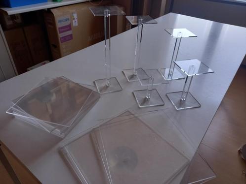 Plexi staanders + leggers voor winkel/markt, Diversen, Rommelmarktspullen, Ophalen of Verzenden