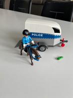 Playmobil 6875 / 6922 mooie Politie aanhangwagen met paard, Kinderen en Baby's, Speelgoed | Playmobil, Ophalen of Verzenden, Zo goed als nieuw