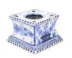 blauw wit keramische inktpot 18-19de eeuw, Ophalen of Verzenden