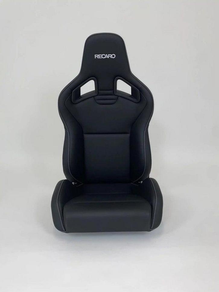 RECARO Sportster CS Leder Zwart Met Wit Stiksel, Auto-onderdelen, Overige Auto-onderdelen, Gebruikt, Ophalen of Verzenden
