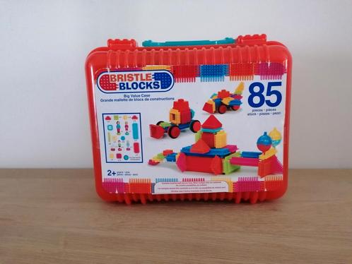 Bouwblokken  Bristle Blocks case  - 85 stuks, Kinderen en Baby's, Speelgoed | Bouwstenen, Zo goed als nieuw, Nopper, Ophalen of Verzenden