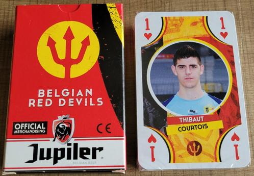Speelkaarten Belgian Red Devils/ Jupiler (nieuw!), Collections, Marques de bière, Neuf, Autres types, Jupiler, Enlèvement ou Envoi