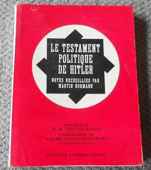 Le testament politique de Hitler, Boeken, Geschiedenis | Stad en Regio, Gelezen, 20e eeuw of later, Ophalen of Verzenden