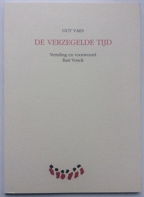 Guy Vaes - de verzegelde tijd, Boeken, Gedichten en Poëzie, Nieuw, Eén auteur, Ophalen of Verzenden