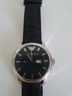 Emporio armani horloge heren AR0428, Overige merken, Zo goed als nieuw, Zilver, Polshorloge