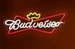 Budweiser led neon reclame decoratie verlichting bar cafe, Enlèvement ou Envoi, Neuf, Table lumineuse ou lampe (néon)