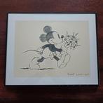 Disney print Puppy Love in kader., Ophalen of Verzenden, Mickey Mouse, Zo goed als nieuw, Overige typen