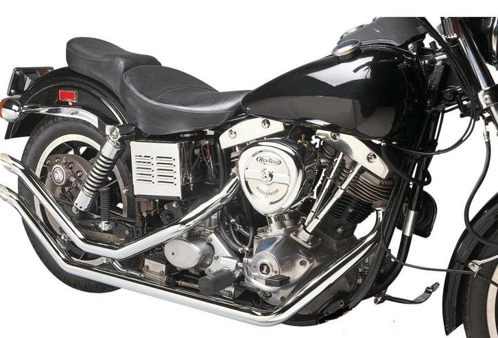 uitlaat Upswept Drag Pipes voor FX Shovel chroom, Motoren, Onderdelen | Harley-Davidson, Nieuw, Ophalen of Verzenden