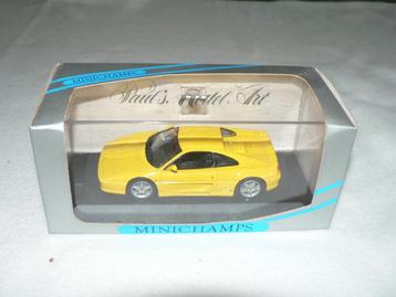 miniatuur ferrari F 355 1994 yellow modelauto's Minichamps 