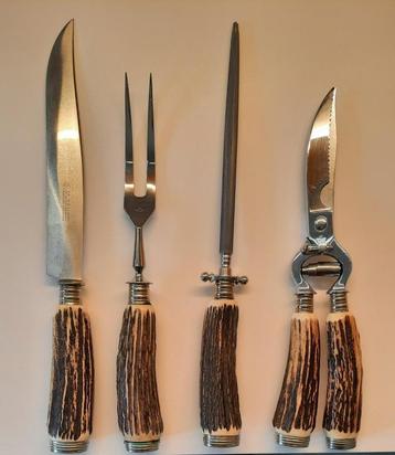 Vleesbestek / Voorsnijgarnituur beschikbaar voor biedingen