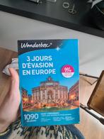 Coffret Wonderbox 3 jours d'évasion en Europe, Livres, Guides touristiques, Enlèvement ou Envoi, Neuf, Europe