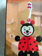 Leuke mooie houten kinder tandenborstel in houdertje:NIEUW!, Kinderen en Baby's, Nieuw, Ophalen of Verzenden