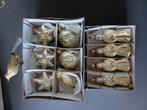 gouden glazen kerst ornamenten, Ophalen, Gebruikt