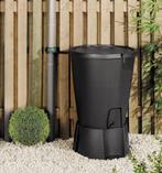 Regenton 220L zwart, Tuin en Terras, Regentonnen, Ophalen, Kunststof, Met kraantje, 150 liter of meer