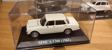 Simca 1300 1962 beige 1:43 in vitrinedoosje  beschikbaar voor biedingen