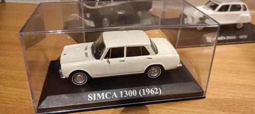 Simca 1300 1962 beige 1:43 in vitrinedoosje, Hobby en Vrije tijd, Modelauto's | 1:43, Nieuw, Ophalen of Verzenden
