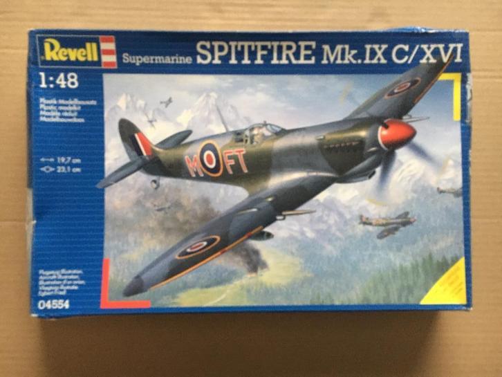 Modeldoos  :  Supermarine Spitfire Mk.IX C/XVI  -  NIEUW., Hobby en Vrije tijd, Modelbouw | Vliegtuigen en Helikopters, Nieuw