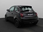 Fiat 500e La Prima 42 kWh | ECC | Navi | LMV | Leder | Panor, Auto's, Fiat, Zwart, 1265 kg, Te koop, Stadsauto