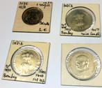 lot de 4 pieces - roupie - inde, Ophalen of Verzenden, Zuidoost-Azië, Losse munt