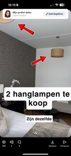 2 hanglampen te koop, Enlèvement