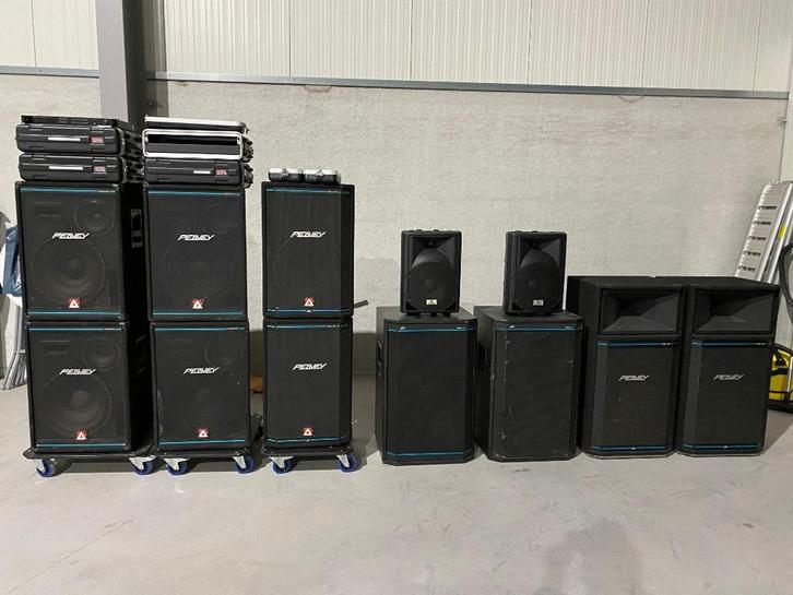 peavey eurosys 4 speakers 4 stuks, Audio, Tv en Foto, Luidsprekerboxen, Gebruikt, 120 watt of meer, Overige merken, Ophalen
