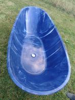 Asymmetrisch vrijstaand bad van acryl „Marbela”-blauwe kleur, Ophalen of Verzenden, Nieuw, Met bad