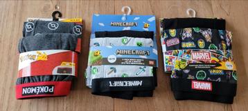 ondergoed pokemon, minecraft 14/16j beschikbaar voor biedingen