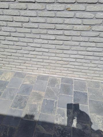 Terrastegels blauwsteem getrommeld, Enlèvement, Comme neuf, Tuiles de terrasse
