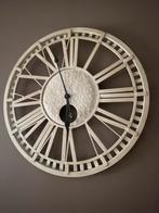 metalen wandklok met Romeinse cijfers, Ophalen, Zo goed als nieuw, Wandklok