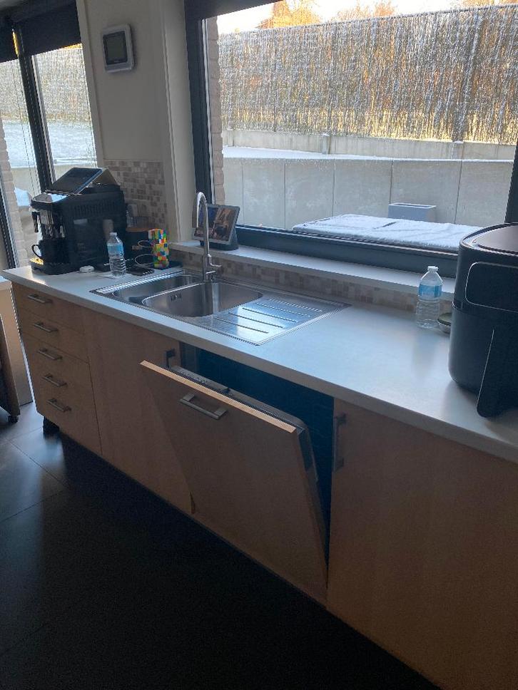 Gratis dubbelwandige keuken, Huis en Inrichting, Keuken | Complete keukens, Gebruikt, Dubbelwandige keuken, Hout, Ophalen