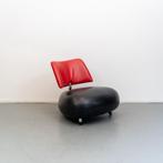 1x Leolux Pallone fauteuil zwart/rood, nieuwstaat!, Huis en Inrichting