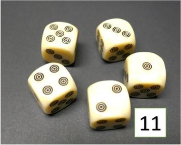Dobbelstenen 6 Sets, uit verzameling, nieuw beschikbaar voor biedingen