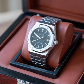 Seiko mod Royal Oak 41mm black with box