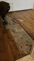 Tussen de 40 en de 50 vk mtr eiken parket. 2,5cm dik, Gebruikt, 10 m² of meer, 10 tot 30 cm, Hout