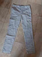 wit gestreepte broek zara basics M34, Kleding | Dames, Ophalen of Verzenden, Zo goed als nieuw, Maat 34 (XS) of kleiner, Wit