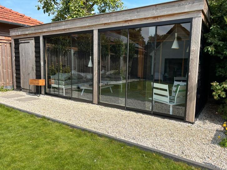 Glazenschuifwand glazen schuifwand Glazenwand schuifdeur, Bricolage & Construction, Vitres, Châssis & Fenêtres, Verre de sécurité