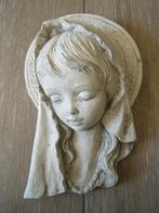 Stenen beeldje Maria met aureool met ophanghaakje, Antiek en Kunst, Antiek | Religieuze voorwerpen, Ophalen of Verzenden