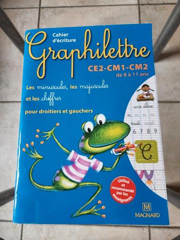 Cahier d'écriture Graphilettre (8 à 11 ans) beschikbaar voor biedingen