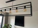 Zwarte lamp (voor boven tafel of eiland) lengte 150cm, Huis en Inrichting, Lampen | Hanglampen, Ophalen, Zo goed als nieuw, Metaal