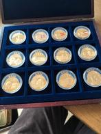 Doos met 12 ECU munten 20 $ Liberia 2000/2003/2004, Enlèvement ou Envoi, Monnaie