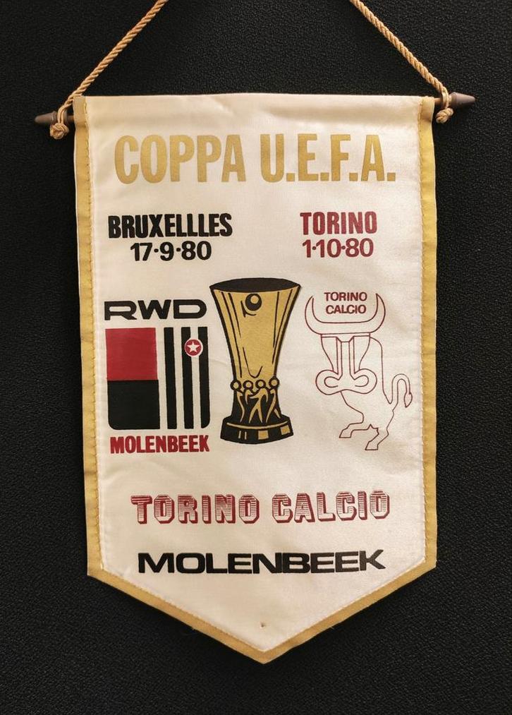 1980 RWD Molenbeek RWDM Torino calcio mooie vintage voetbal, Verzamelen, Merken en Reclamevoorwerpen, Ophalen of Verzenden