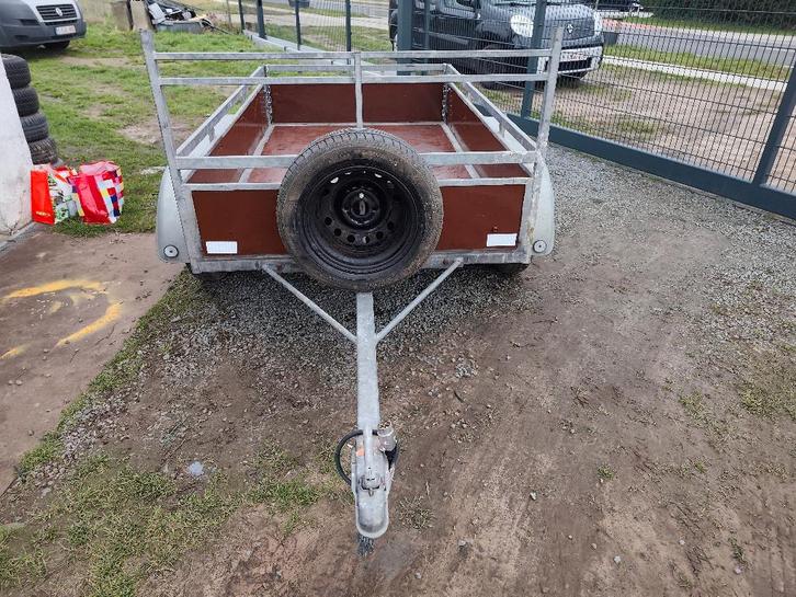 gegalvaniseerde aanhangwagen dubbelas in zeer goede staat, Auto diversen, Aanhangers en Bagagewagens, Zo goed als nieuw, Ophalen