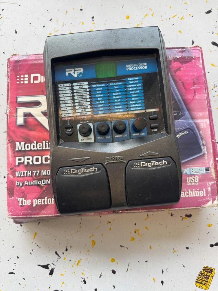 Digitech RP150 Guitar Effects Processor, Muziek en Instrumenten, Effecten, Gebruikt, Multi-effect, Ophalen of Verzenden